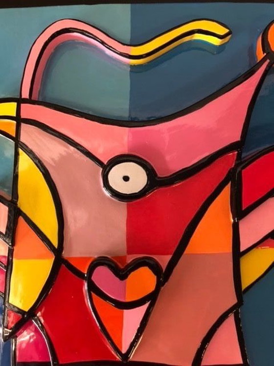 Image 1 of Jacqueline Schäfer Kombi 2: Pferd blau, Liebesvogel Relief 1, Grüne Ente