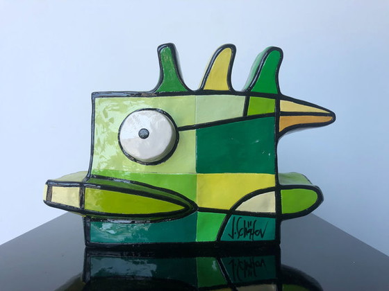 Image 1 of Jacqueline Schäfer Kombi 2: Pferd blau, Liebesvogel Relief 1, Grüne Ente