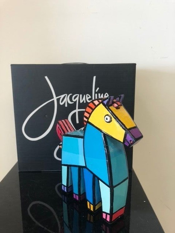 Image 1 of Jacqueline Schäfer Kombi 2: Pferd blau, Liebesvogel Relief 1, Grüne Ente