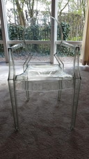 Kartell Louis Ghost grün von Philippe Starck Stuhl