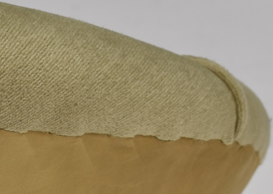 Image 1 of Circle Lounge Chair aus den 1950er Jahren in Samt und Metall - ca. 50er Jahre Design