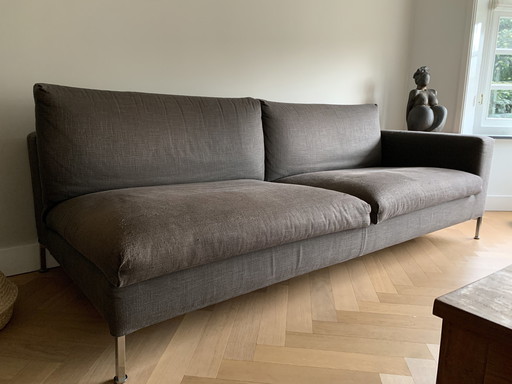 Living Divani Sofa Box In Grau Stoff Nita