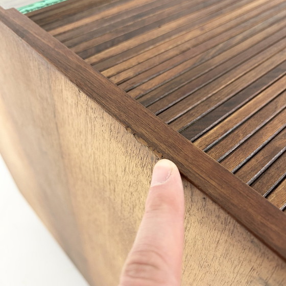 Image 1 of Rolltop-Schreibtisch "804" von Gianfranco Frattini für Bernini, 1960er Jahre