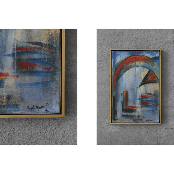 Image 1 of Paar alte Gemälde von Roald Ditmer, 1980