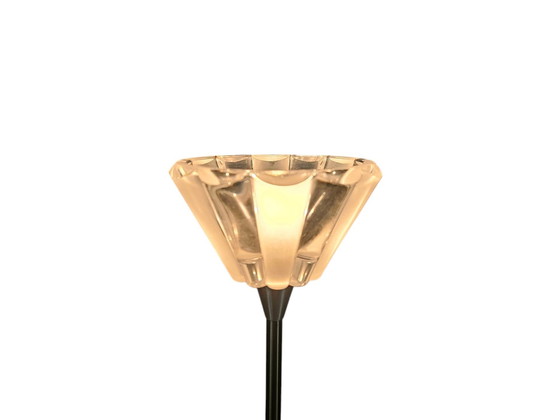 Image 1 of Hala Zeist - Tischleuchte - Kristall - Gebürstetes Aluminium - 80s