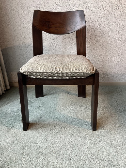 Tisch mit 4 Esszimmerstühlen Kvadrat 1960