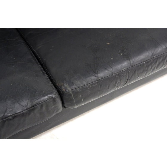 Image 1 of Skandinavisches Vintage-Ledersofa 3 Sitze, Schweden 1950
