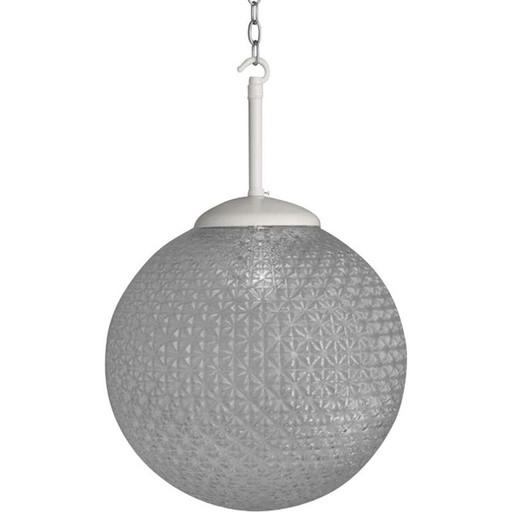 Kreuz-Diamant-Glas-Pendelleuchte, Tschechoslowakei