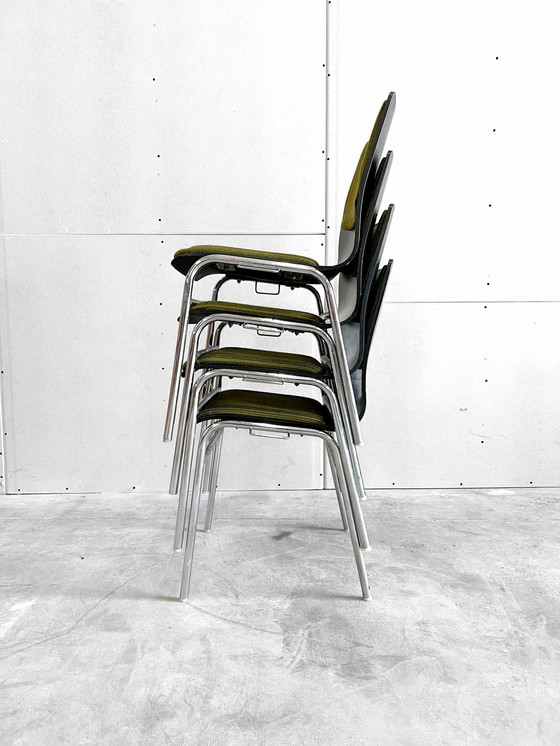 Image 1 of 4x vintage Midcentury Stapelstuhl