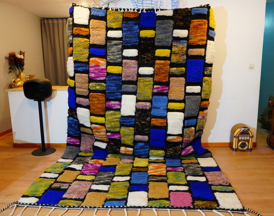 Image 1 of Marokkanischer Berberteppich – 316 cm x 202 cm – farbige Wolle