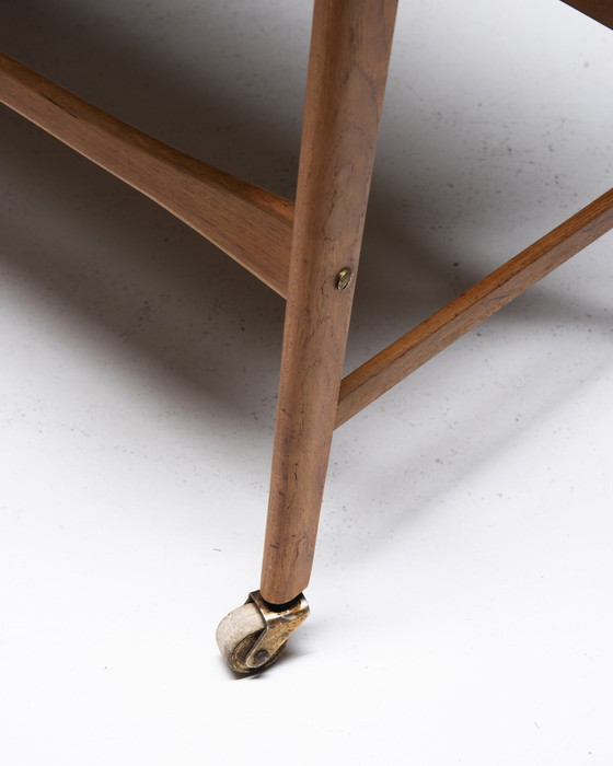 Image 1 of Nähwagen aus Teakholz, Poul Dinesen, Dänemark, 1960er Jahre