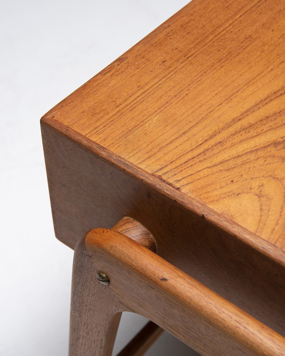 Image 1 of Nähwagen aus Teakholz, Poul Dinesen, Dänemark, 1960er Jahre