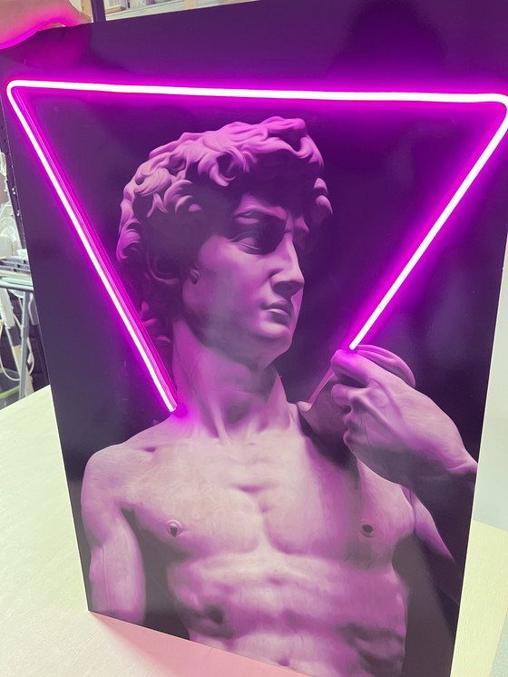 Image 1 of LedMansion David Triangle PopArt Kunst -LED-Lampe