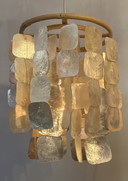 Capiz Muschel-Hängelampe, Muschel-Bambuslampe