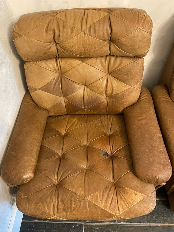 Image 1 of 2x Midcentury Fauteuils Patchwork