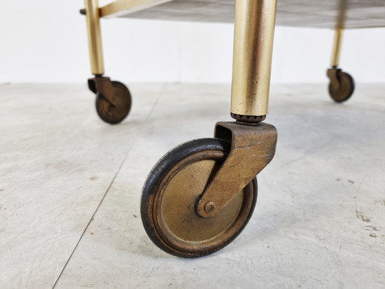 Image 1 of Getränkewagen aus Messing, 1960er Jahre