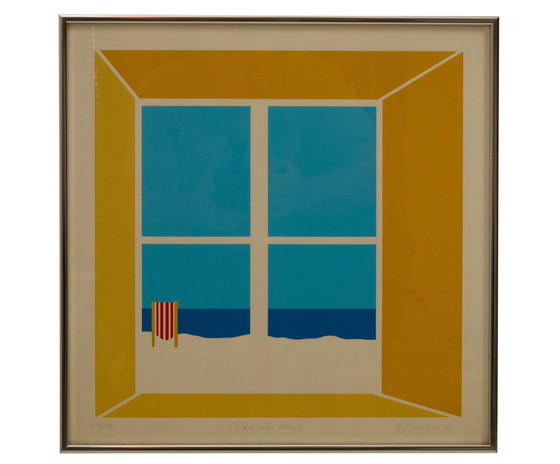 Image 1 of Ole Kortzau Lithografie Kopenhagen der 1970er Jahre.