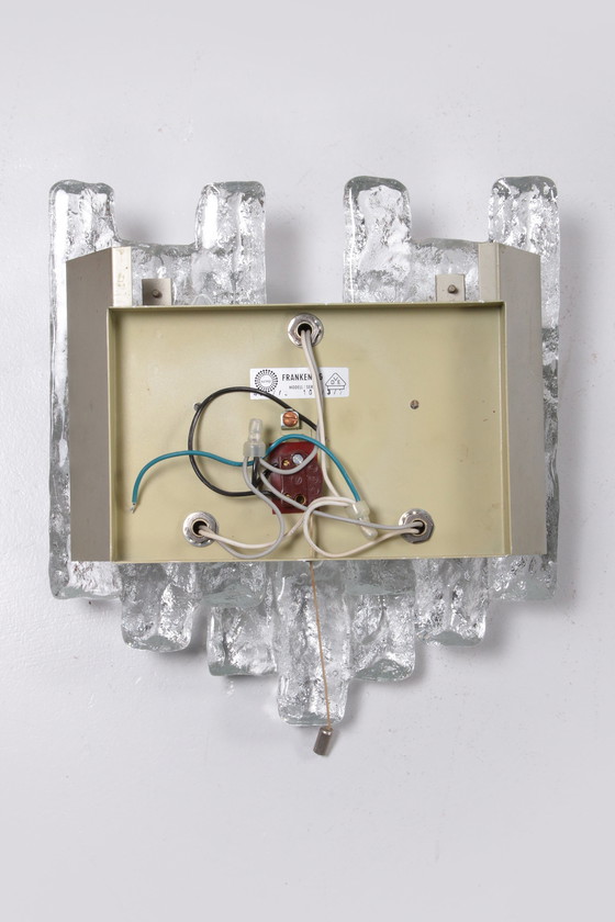 Image 1 of Kristalleisglas-Wandlampe Design von J. T. Kalmar 1960