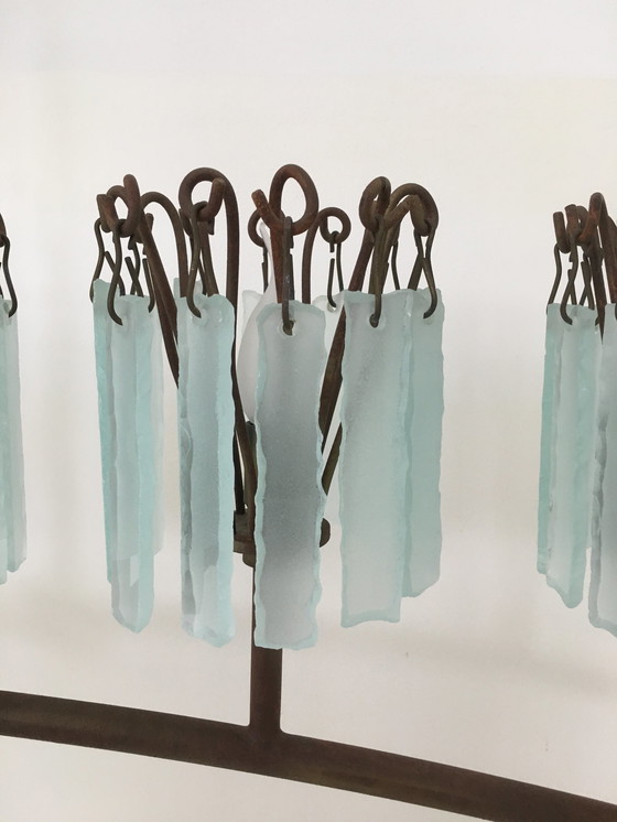 Image 1 of Brand und van Egmond 'Hinter dem Milchglas' Kronleuchter