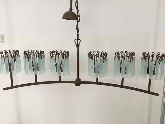 Image 1 of Brand und van Egmond 'Hinter dem Milchglas' Kronleuchter