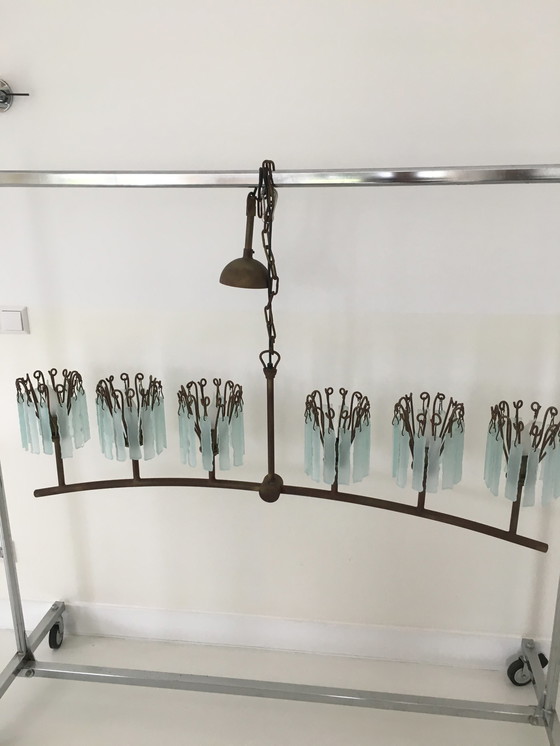 Image 1 of Brand und van Egmond 'Hinter dem Milchglas' Kronleuchter