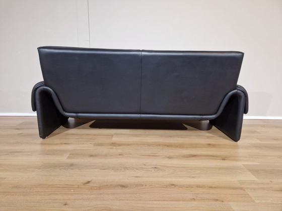 Image 1 of De Sede Ds2011 Schwarzes Leder 2,5-Sitzer Sofa Desede Design Team