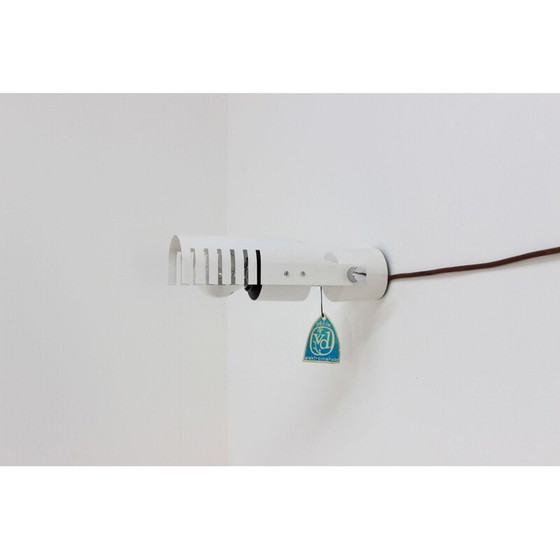 Image 1 of Industrielle weiße Wandlampe, Tschechoslowakei 1980