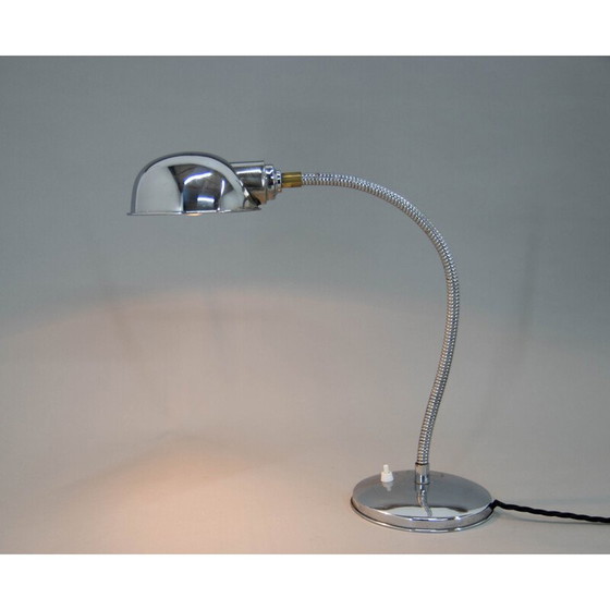 Image 1 of Vintage-Tischlampe mit flexiblem Schirm, 1940er Jahre