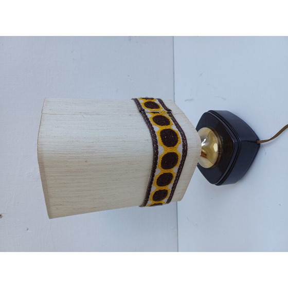 Image 1 of Vintage-Lampe aus Bakelit und Stoff, 1960