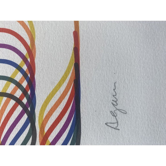 Image 1 of Siebdruck, Isaac gewidmet, von Yaacov Agam