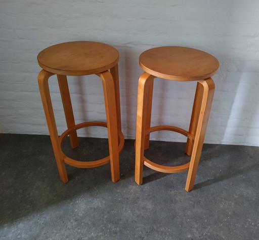 Barhocker - Alvar Aalto-Stil - Vintage