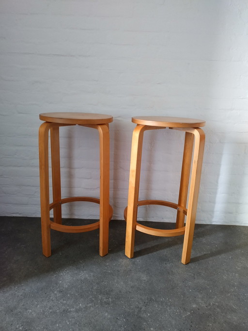 Barhocker - Alvar Aalto-Stil - Vintage