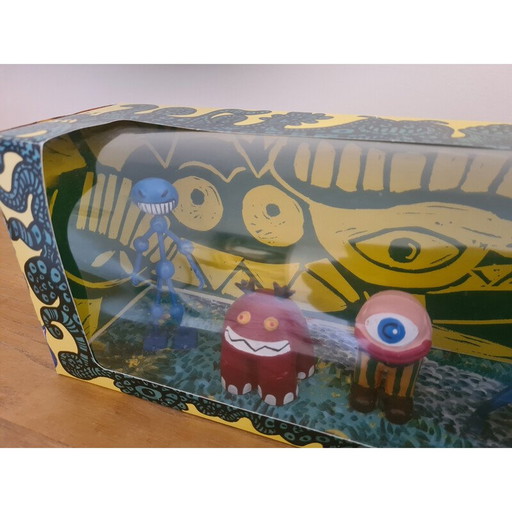 Box mit Vintage-Figuren "Di Rosa Land" von Hervé und Richard Di Rosa für Starlux