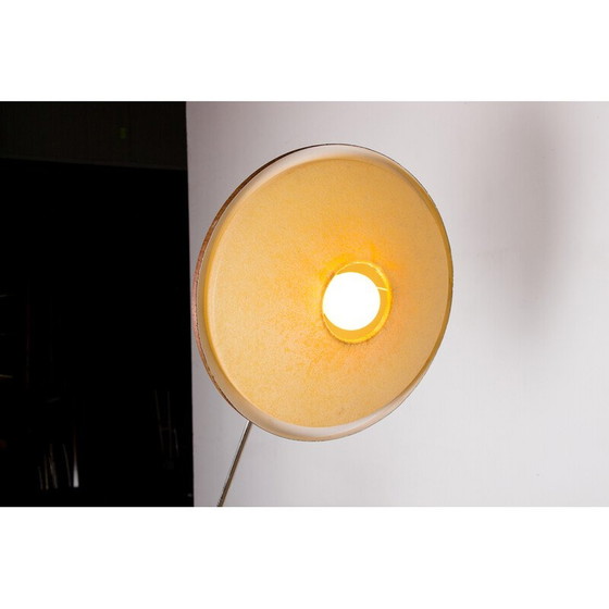 Image 1 of Vintage Stehlampe aus Stahl und Teakholz von Georges Frydman, Frankreich 1960