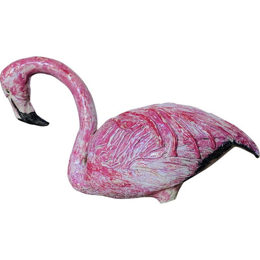 Vintage Keramik rosa Flamingo