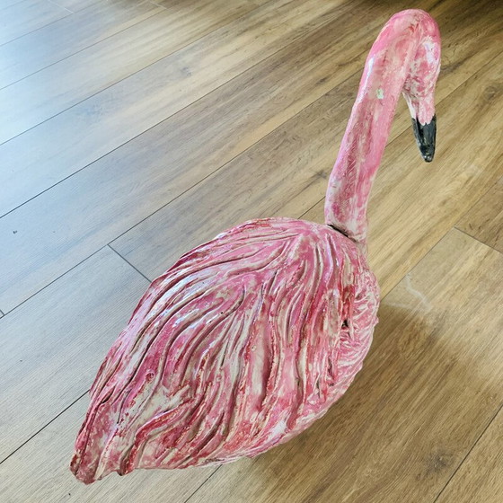 Image 1 of Vintage Keramik rosa Flamingo