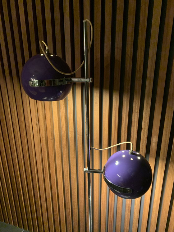 Image 1 of Vintage Lampe 1970- Lila