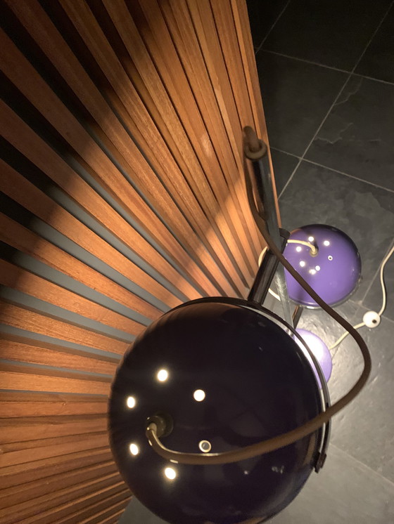 Image 1 of Vintage Lampe 1970- Lila