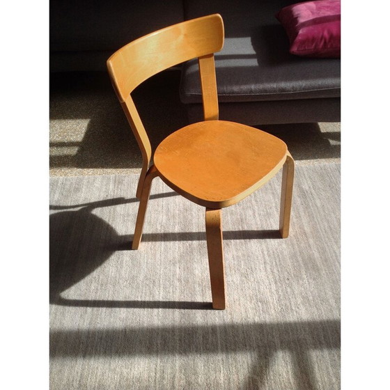 Image 1 of Stuhl 69 aus Bugholz und Kiefernholz, Alvar AALTO, Edition Artek - 1937