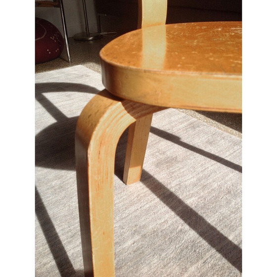 Image 1 of Stuhl 69 aus Bugholz und Kiefernholz, Alvar AALTO, Edition Artek - 1937