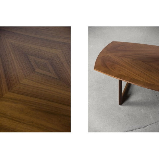 Image 1 of Vintage Couchtisch aus Nussbaumholz von Kondor Möbel, Deutschland 1960