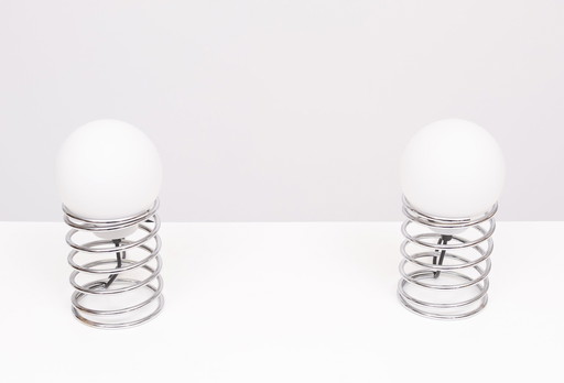 Woja Spirale Space Ace Tischlampen 1970er Jahre