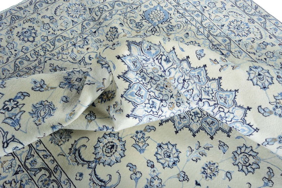 Image 1 of Handgeknüpfter Nain 9 La Orientteppich Mit Seide – 340 X 243 Cm