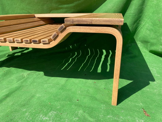 Image 1 of Mid Century Dutch Lattenrost Couchtisch