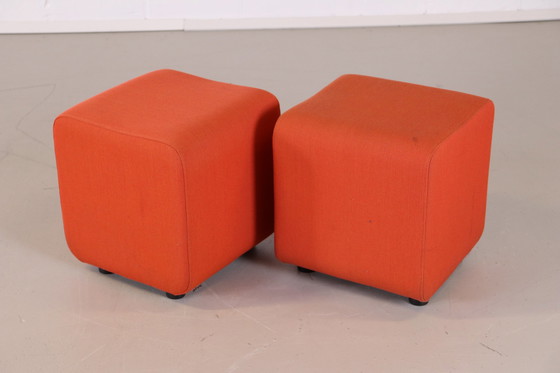 Image 1 of Ahrend Pouf/Hocker orange