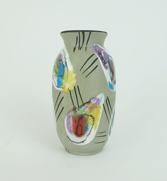 Image 1 of Mid Century Vase Bay-Keramik Decor 'Delhi' Modell 604-14 Anfang 1960er Jahre