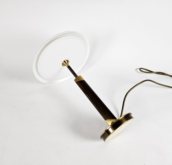 Image 1 of B + M Leuchten - Hollywood Regency Stil - 'Palais' - Messing - Glas - 80er Jahre