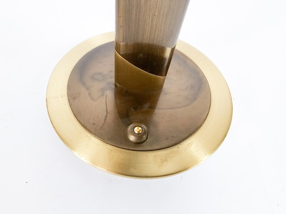 Image 1 of B + M Leuchten - Hollywood Regency Stil - 'Palais' - Messing - Glas - 80er Jahre