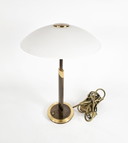 B + M Leuchten - Hollywood Regency Stil - 'Palais' - Messing - Glas - 80er Jahre