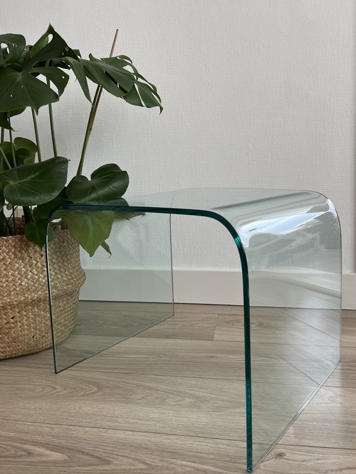 Fiam Italia 1980 Beistelltisch Couchtisch Glas